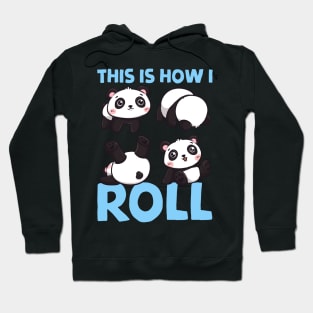 This Is How I Roll Panda Pun Kawaii Little Bear Hoodie